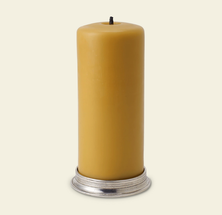 Pillar Candle Base, Three Sizes by Match Pewter