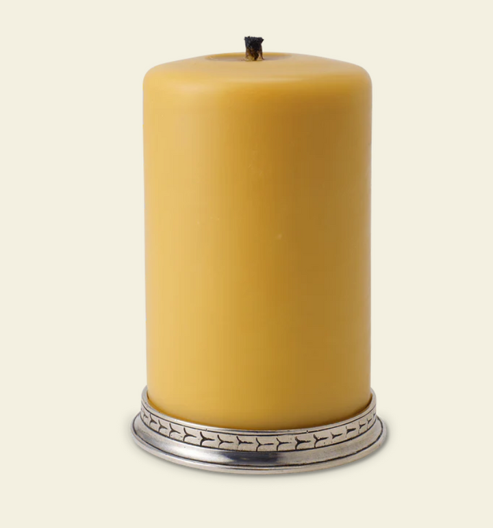 Pillar Candle Base, Three Sizes by Match Pewter