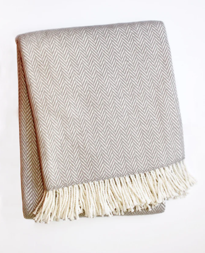 Herringbone Plush Throw