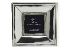Caroline Square Beaded Pewter Frame 2x2