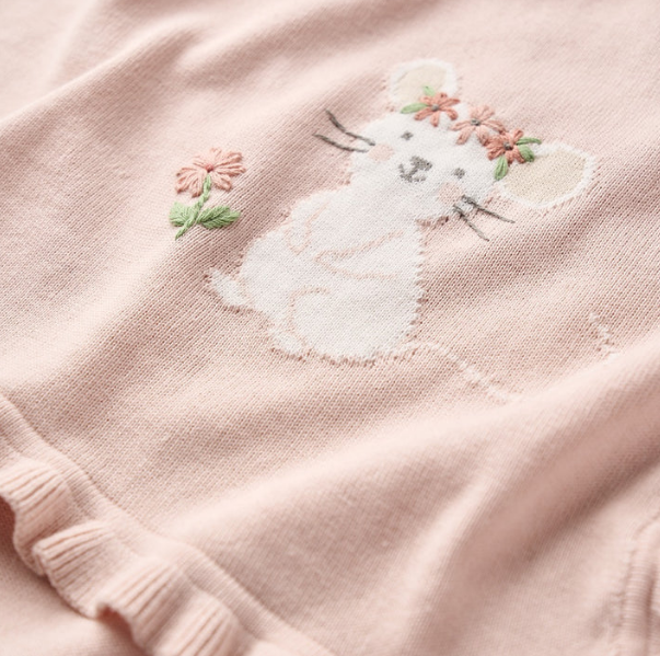 Meadow Mouse Soft Knit Blanket