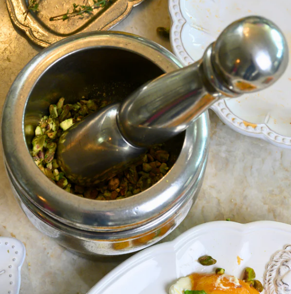 Peltro Mortar & Pestle (by Arte Italica)