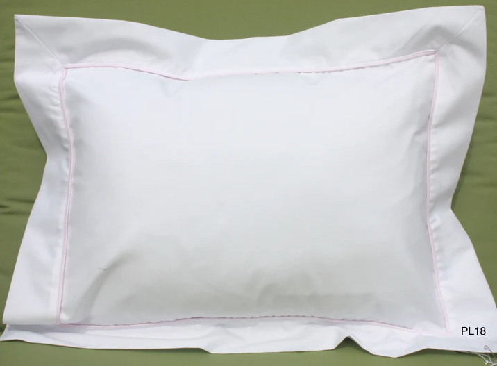 Pink/Blue Trim Baby Pillow