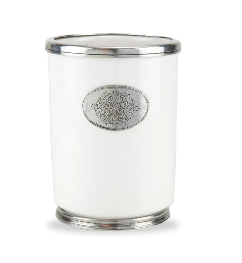 Damasco Utensil Holder (Pewter by Arte Italica)