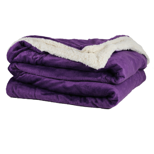 Lambswool Sherpa Throw Blanket