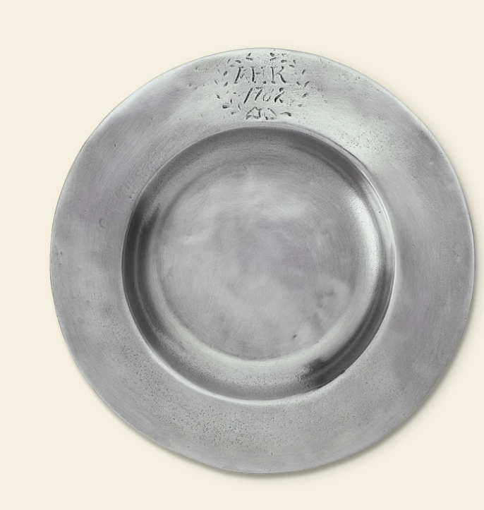 Antique Round Bottle Coaster by Match Pewter