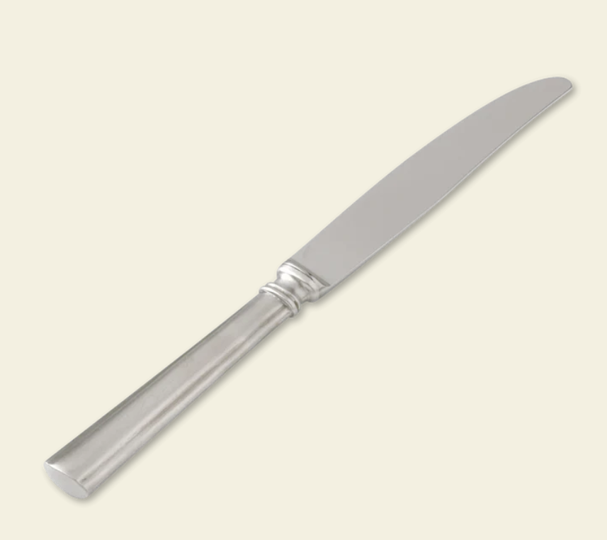 Lucia Dinner Knife with Forged Blade by Match Pewter