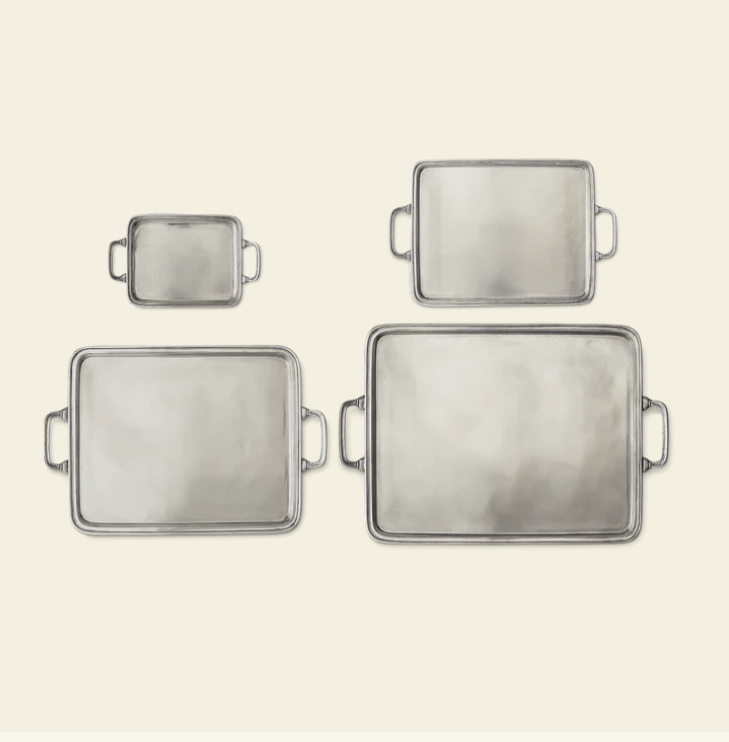 Rectangular Trays by Match Pewter