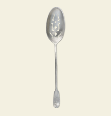 Antique Slotted Spoon by Match Pewter