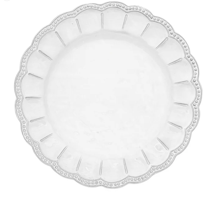 Bella Bianca Beaded Charger by Arte Italica
