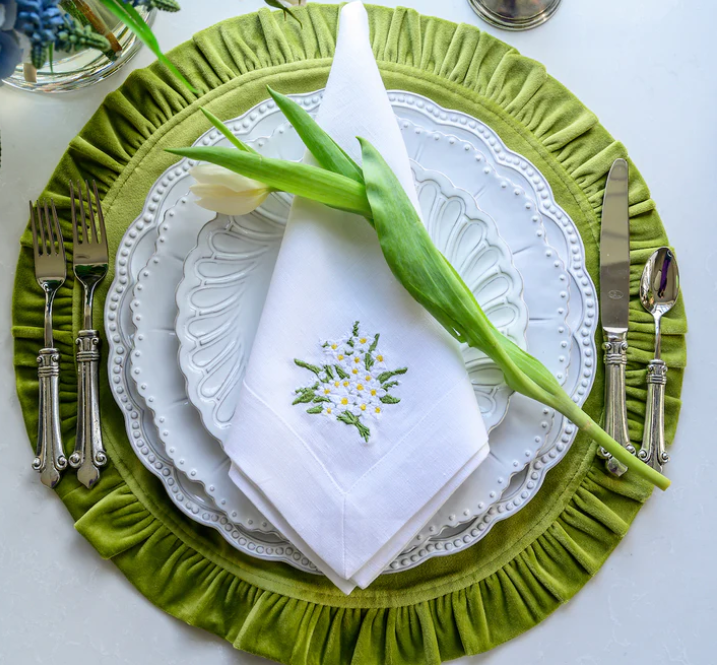 Bella Bianca Beaded Charger by Arte Italica