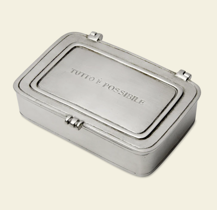 “Tutto e Possibile” Boxes By Match Pewter