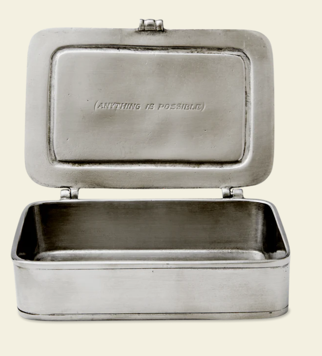 “Tutto e Possibile” Boxes By Match Pewter