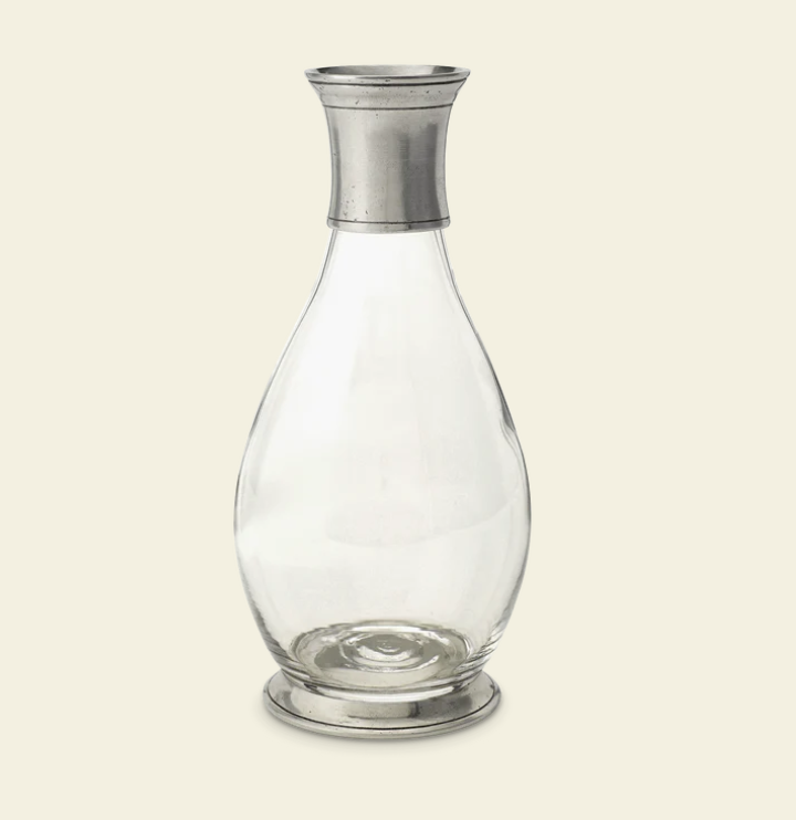 Glass and Pewter Carafe by Match Pewter