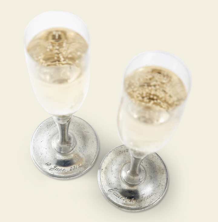 Classic Crystal Champagne Glass by Match Pewter