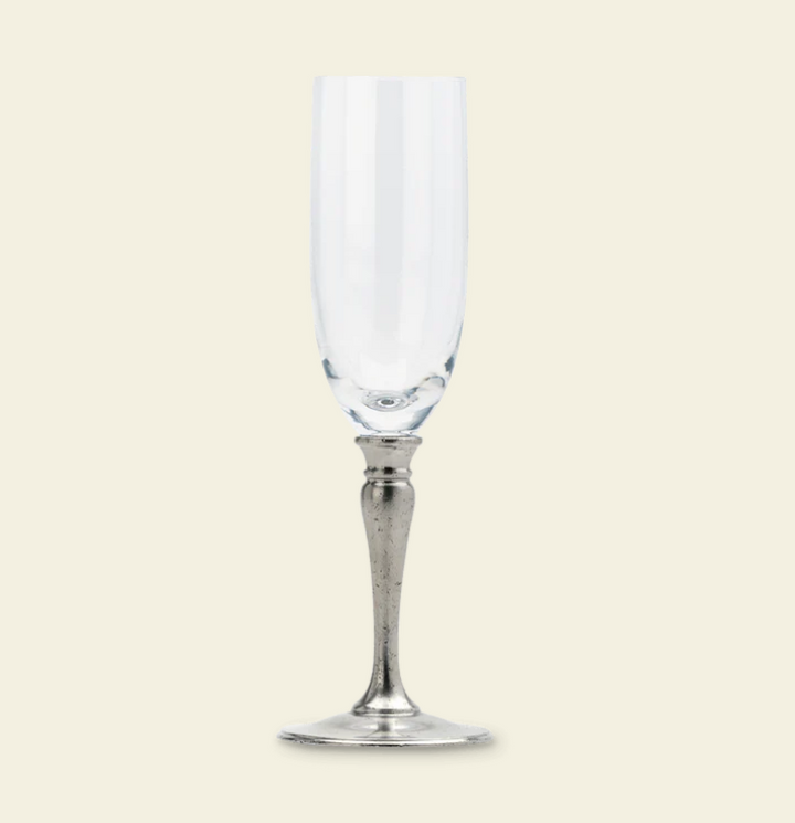 Classic Crystal Champagne Glass by Match Pewter