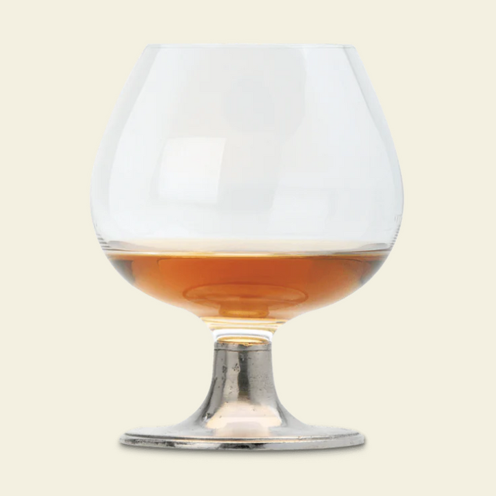 Classic Cognac Crystal Glass by Match Pewter