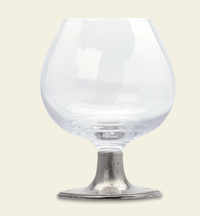Classic Cognac Crystal Glass by Match Pewter