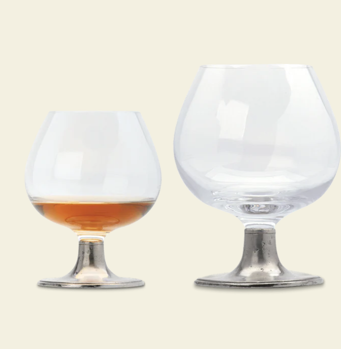 Classic Cognac Crystal Glass by Match Pewter