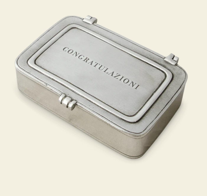 Congratulazioni Box by Match Pewter