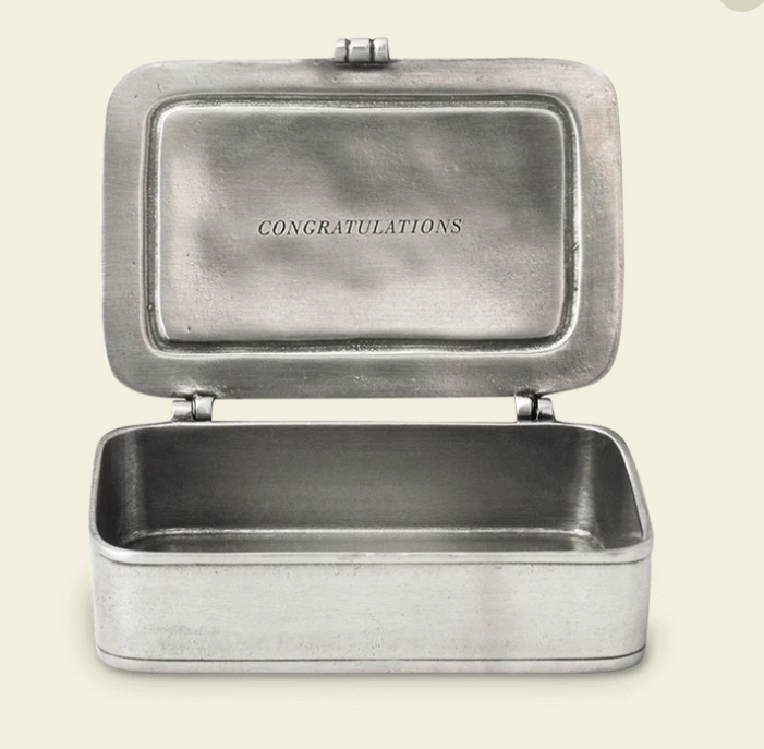 Congratulazioni Box by Match Pewter
