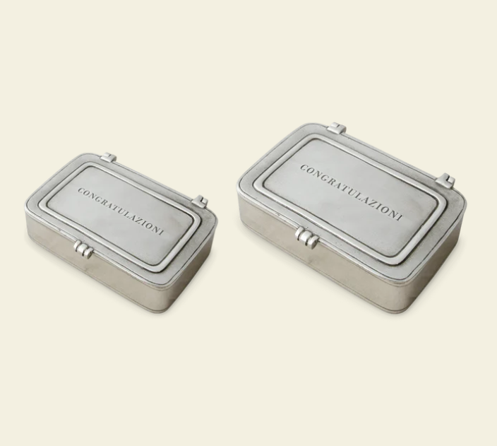 Congratulazioni Box by Match Pewter