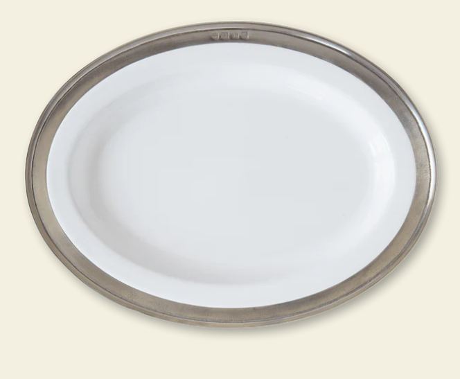 Convivio Oval Serving Platters by Match Pewter
