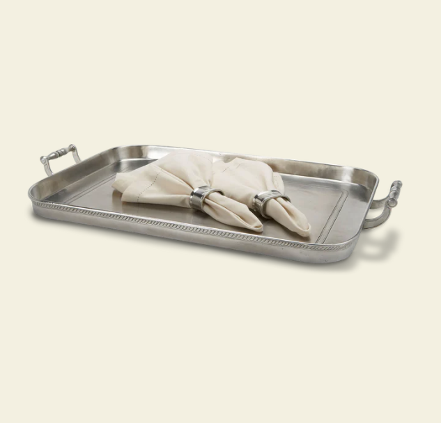 Gallery Tray With Handles by Match Pewter