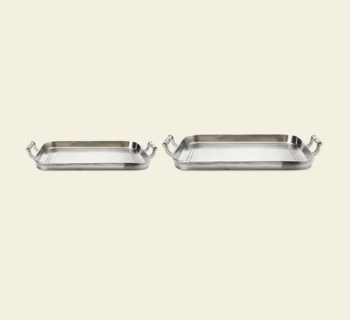 Gallery Tray With Handles by Match Pewter