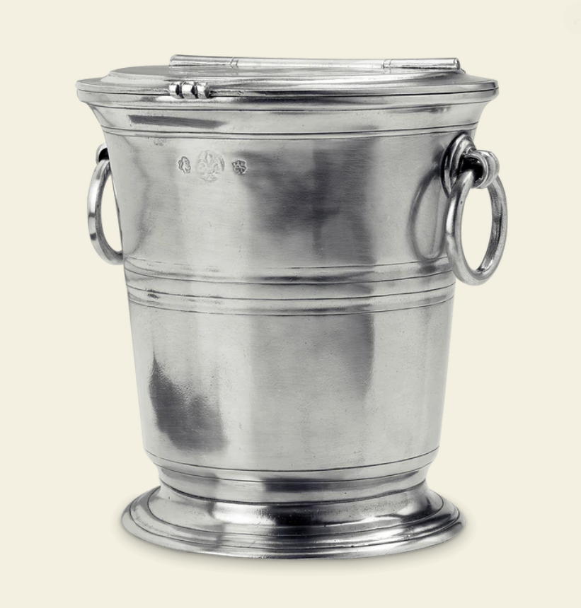 Ice Bucket with Lid by Match Pewter