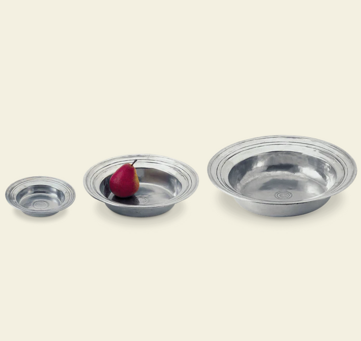 Round Incised Bowls by Match Pewter