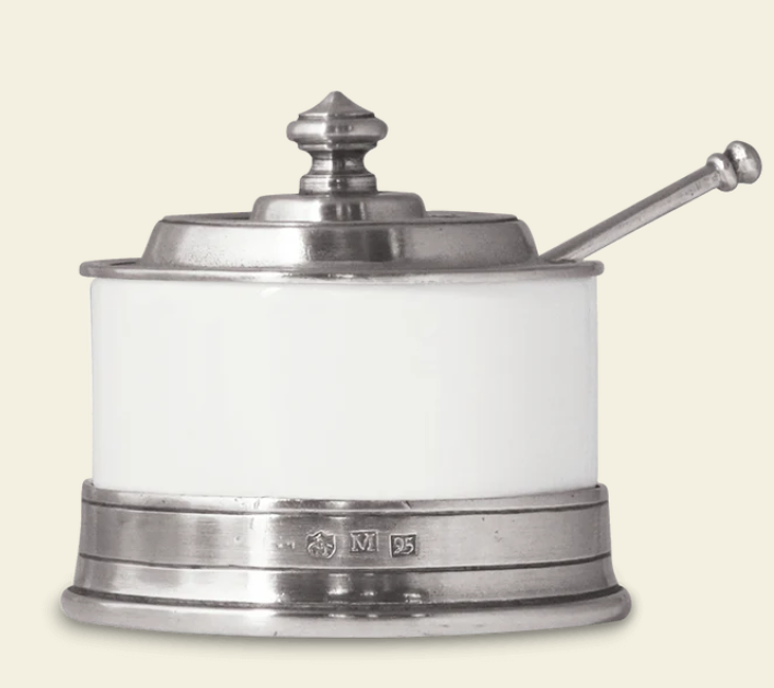 Convivio Jam Pot with Spoon by Match Pewter