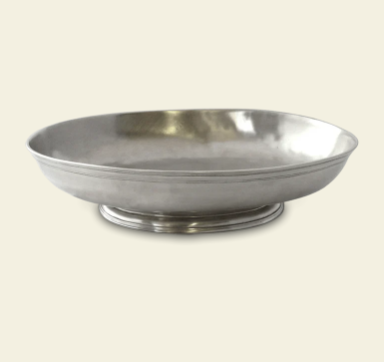 Low, Oval Footed Centerpiece by Match Pewter