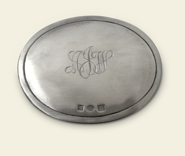 Oval Dresser Boxes by Match Pewter