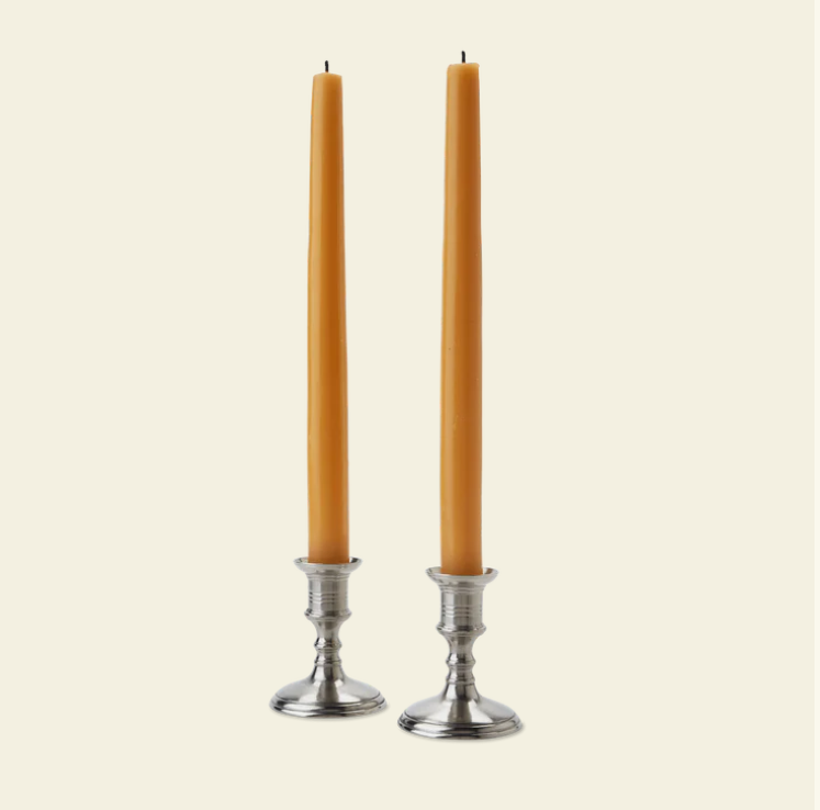 Prato Small Candlestick Pair by Match Pewter