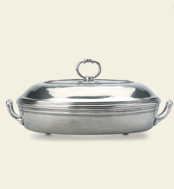 Toscana Pyrex Casserole Dish with Lid by Match Pewter