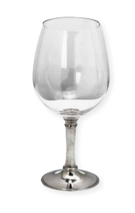 Pewter and Glass - Red Wine Glass