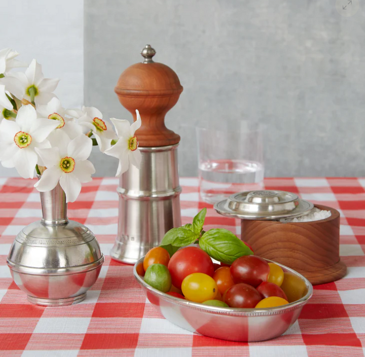 Wood Salt Cellar by Match Pewter