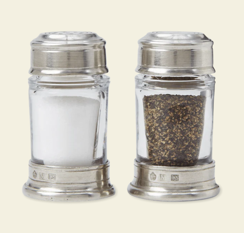 Salt and Pepper Shakers by Match Pewter
