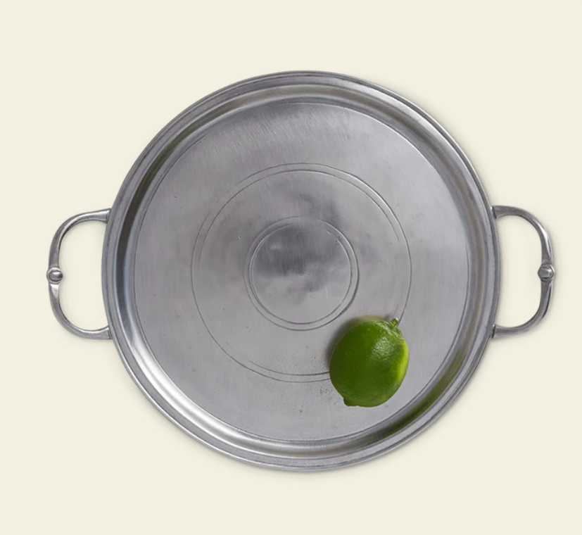 Small Round Tray by Match Pewter