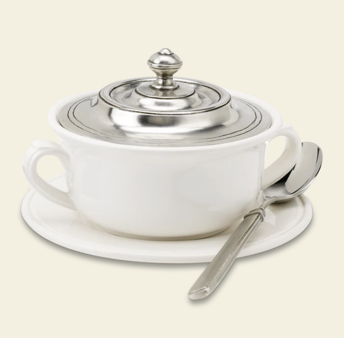 Convivio Soup Bowl by Match Pewter