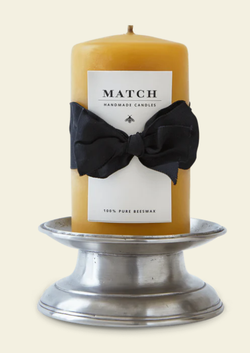 Taverna Pillar Candle by Match Pewter