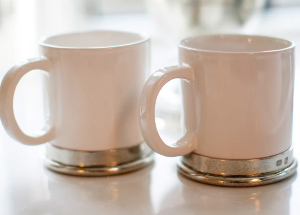 Tuscan Ceramic and Pewter Mug (by Arte Italica)