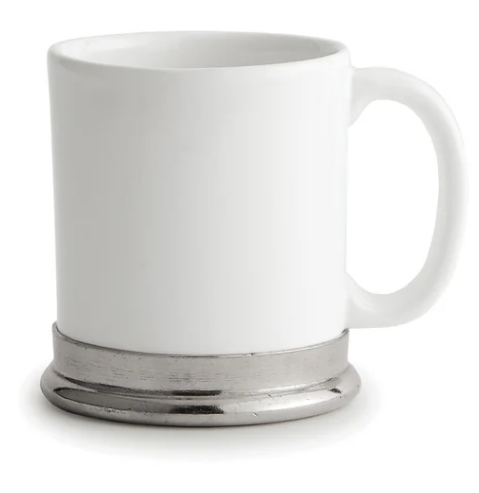 Tuscan Ceramic and Pewter Mug (by Arte Italica)