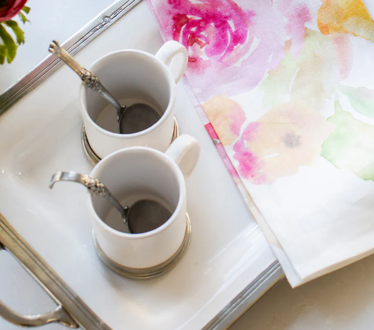 Tuscan Ceramic and Pewter Mug (by Arte Italica)