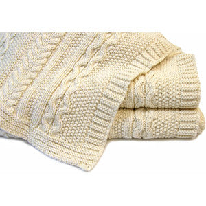 Classic Aran Knit Blanket