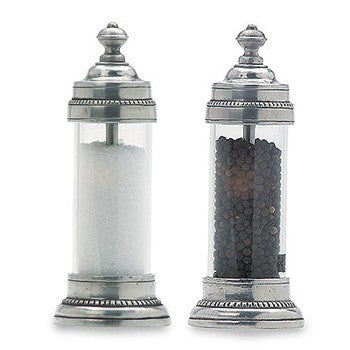 Toscana Salt and Pepper Mills By Match Pewter