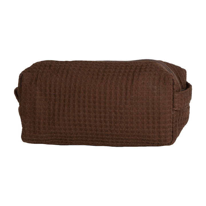 Waffle Weave Cosmetic Bag