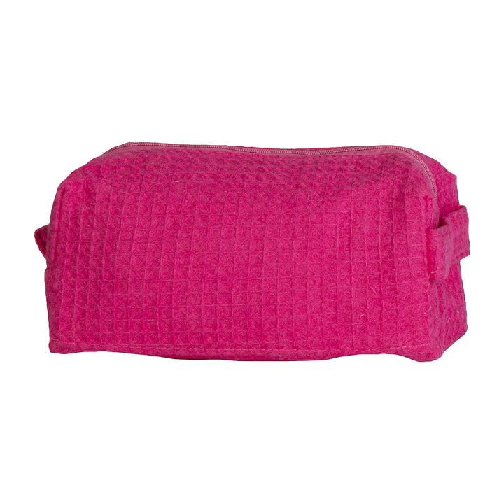 Waffle Weave Cosmetic Bag