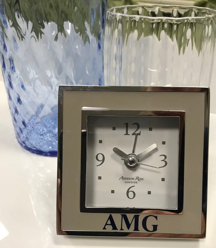 Square Enameled Alarm Clock